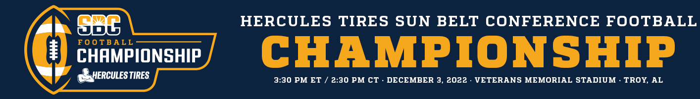 Hercules Tires Sun Belt Football Championship Game to be Broadcast